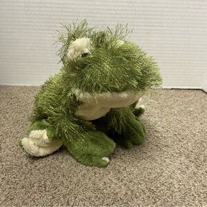 GANZ WEBKINZ Shaggy Green Frog HM001- No Code- Retired